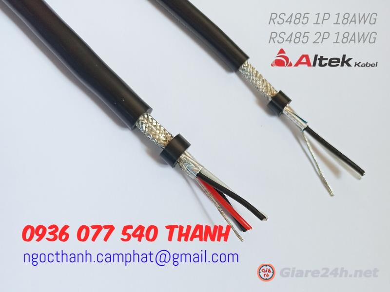 Cáp RS485 1P18AWG Altek Kabel, cáp tín hiệu chống nhiễu tiêu chuẩn RS485