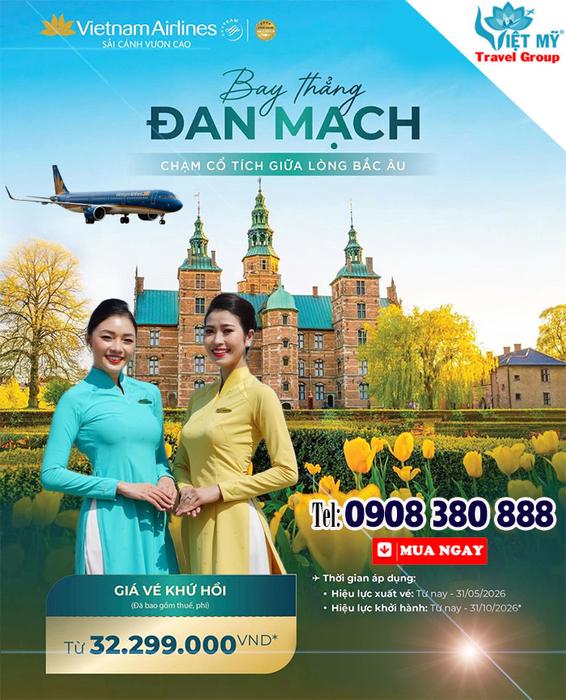 Bay Đan Mạch mùa đẹp nhất cùng Vietnam Airlines