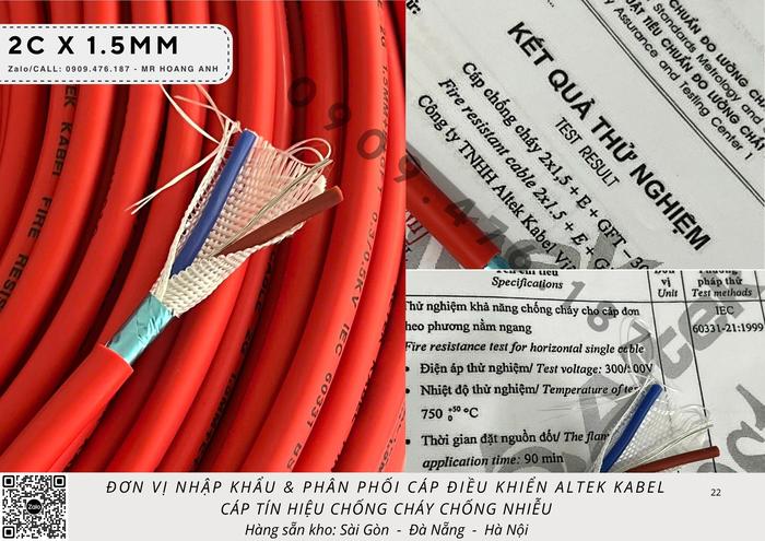 Dây chống cháy chống nhiễu - altek kabel
